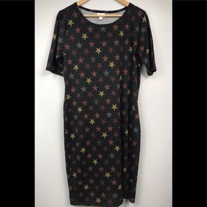 LulaRoe Julia - Country Star Pattern -XL - NWOT